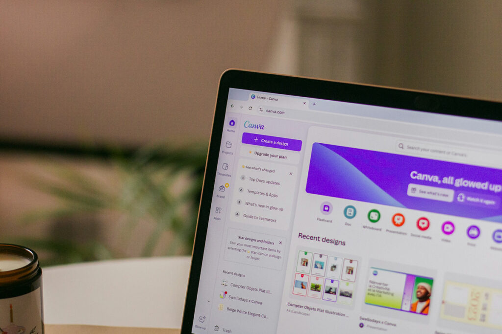 Screenshot of Canva